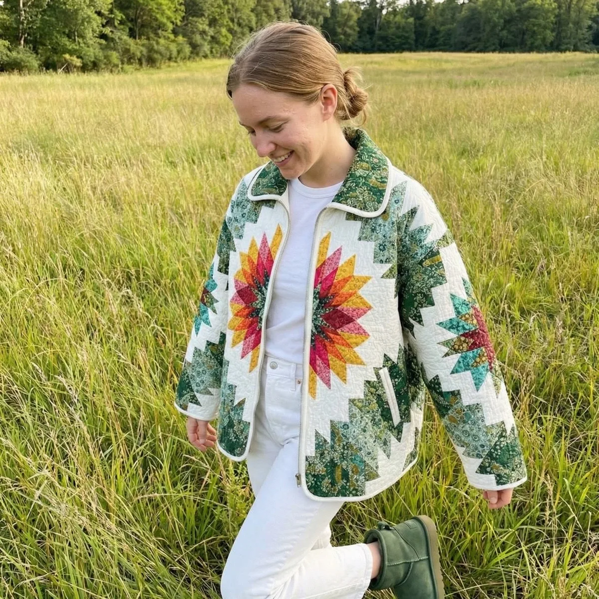 Artful Quilted Jacket view 4